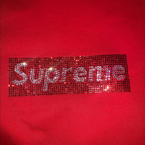 Supreme Swarovski Box Logo Tee - Picture 3 of 8